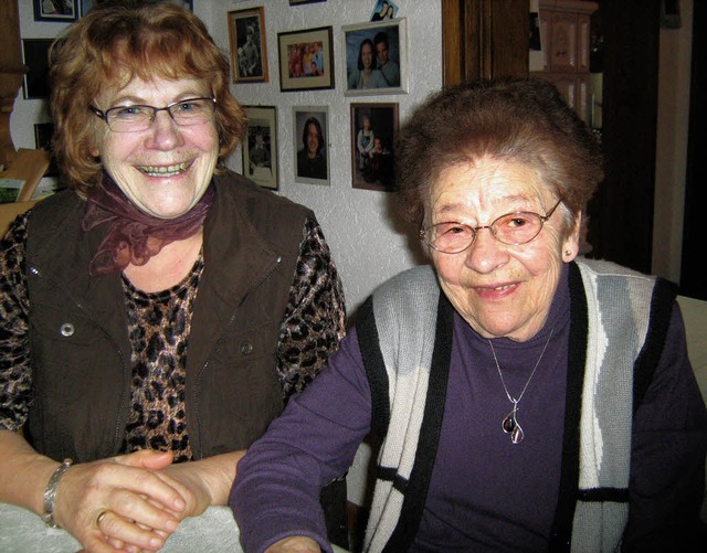 Ida Feiler (links) und ihre Vorgngerin Hilde Schweizer.  | Foto: Anne Freyer