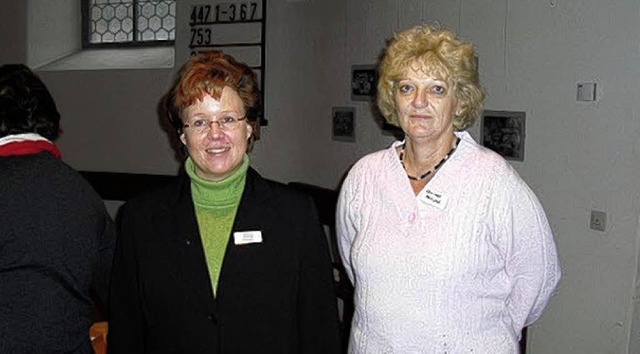 Pfarrerin  Susanne Rosskopf (links) wu...el Kallfa ist ihre Stellvertreterin.   | Foto: Helga Geiger