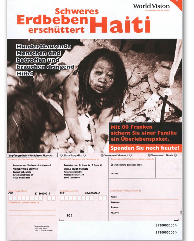 Die Hilfsorganisation World Vision Sch... <BZ-FotoNurRepro>BZ</BZ-FotoNurRepro>  | Foto: bz