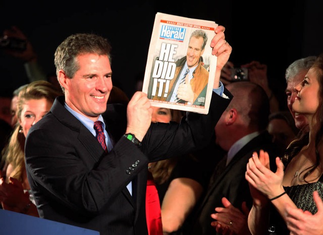 Chris Brown von den Republikanern ist neuer Senator von Massachusetts.  | Foto: AFP