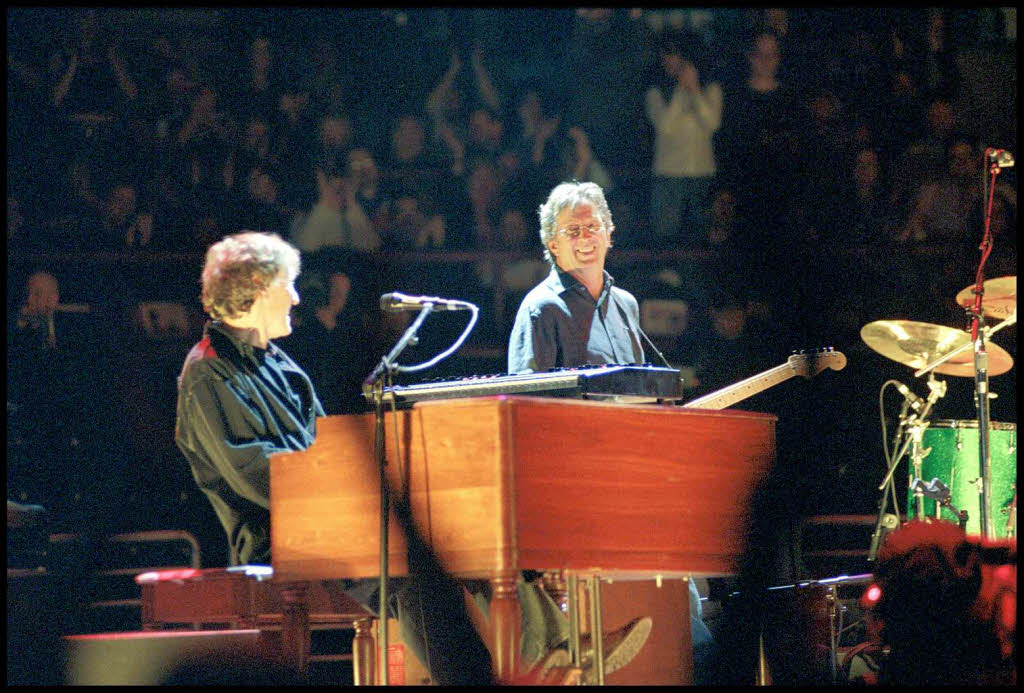 Wiedervereint nach 40 Jahren: Bilder von den Proben und dem Reunion-Konzert von Eric Clapton und Steve Winwood im Februar 2008. Am 26. Mai 2010 spielen die beiden in Basel