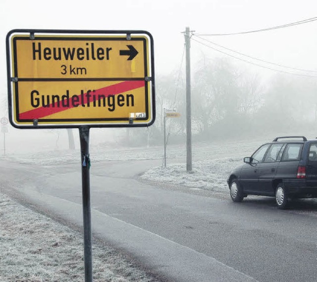 Im Norden Gundelfingens (Bild links ob... Richtung Heuweiler einmnden knnte.   | Foto: Frank Kiefer