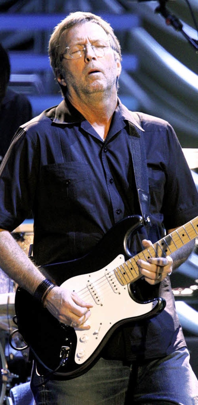 Der Gitarrist und Snger Eric Clapton ...einer Europa-Tour auch Halt in Basel.   | Foto: AFP