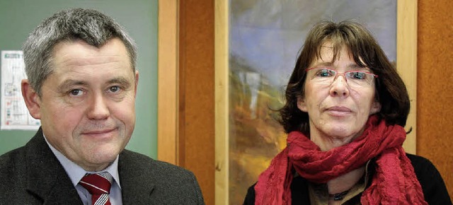 Martin Haas und  Elisabeth Rapp-Kerbel... Bildungsangebot am Gymnasium frdern.  | Foto: Jacob