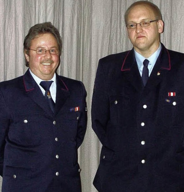 Treue  zur Schlchtenhauser  Wehr: Abt...chaft in der Feuerwehr Schlchtenhaus.  | Foto: Leisinger