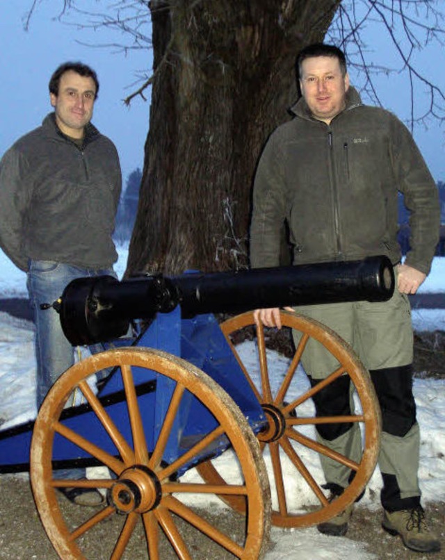 Bereit zum Bllern: Martin Huber (links),  Harry Pankratz    | Foto: ANKA FRICKER