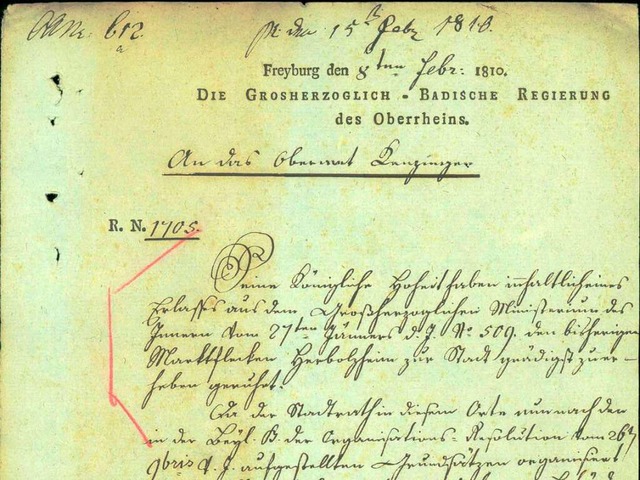 Diese Urkunde besttigt die Stadtrechte.  | Foto: Generallandesarchiv Karlsruhe