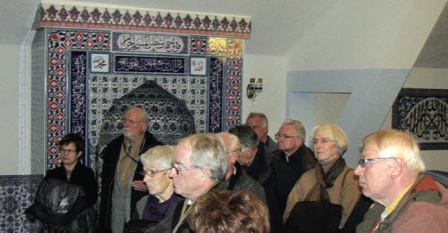 Christen in der Moschee: Eine Laufenbu...legation war zu Gast in Bad Sckingen.  | Foto: Michael Gottstein