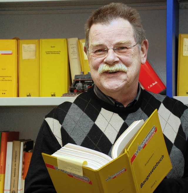 Bezeichnet sich als Jurist mit Leib un...le: Stadtjustiziar Heinz-Jochen Flick.  | Foto: Gertrude Siefke