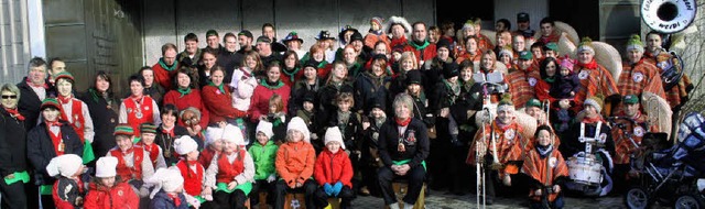 Viele Narren nahmen an der Messe zum 1...der Moos Knodle in Hinterzarten teil.   | Foto: Dieter Maurer