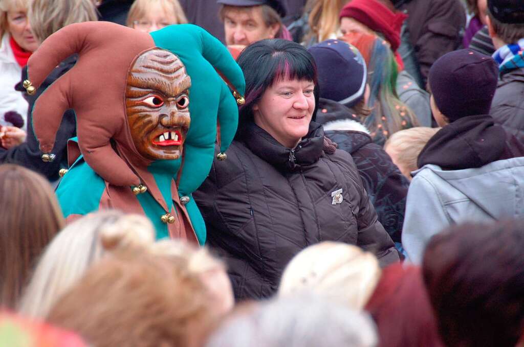 Hexen, Fchse und manch andere seltsame Gestalten machten am Sonntag beim groen Umzug Schopfheims Straen unsicher.