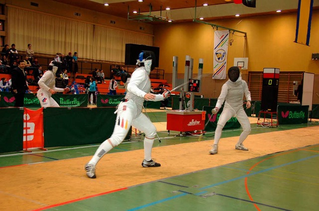 Viertelfinale: Linke Bahn Kazhikina ge... Turnier am Ende fr sich entscheidet.  | Foto: Sylvia Timm