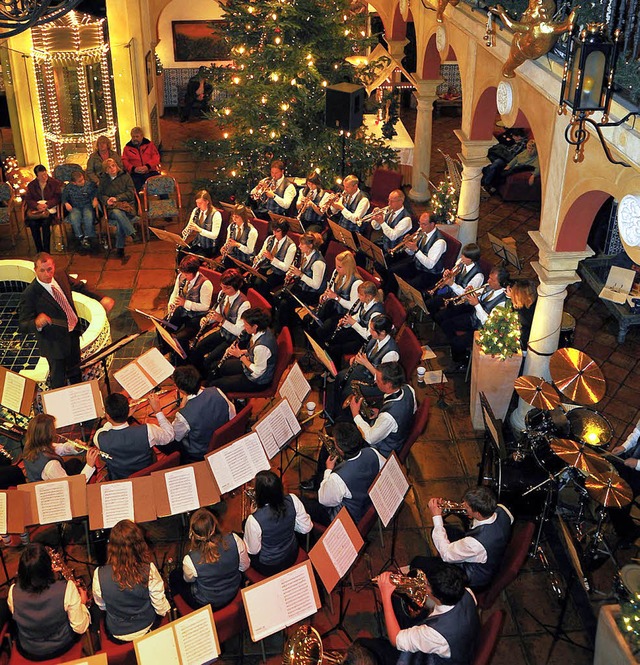 Hhepunkt im Vereinsjahr der Musikkapelle: Das Benefizkonzert im El Andaluz.  | Foto: Rein