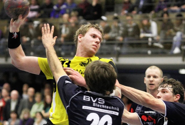 Bester SG-Werfer im Handballkrimi gege...(13) traf acht Mal ins Gstegehuse.    | Foto: bar