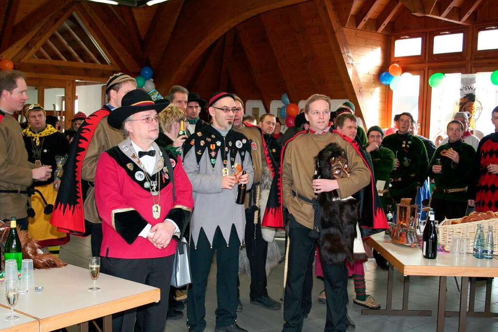 Zunftmeistertreffen im Feuerwehrhaus.