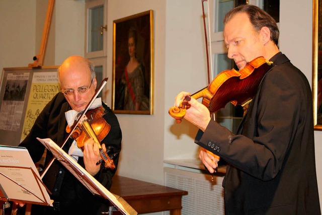 Antinio Pellegrini und Thomas Hofer beim  Benefizkonzert fr Anwesen Leonhardt.  | Foto: Andreas Schmieg