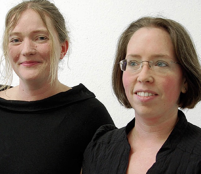 Barbara Stunnenberg  (links) und Jenny Strub    | Foto: Heike Lemm