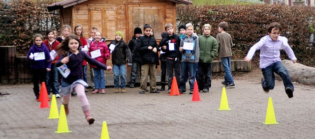 Kinder aus Benfeld und Ettenheim beim ...nd dem Elsass auf diese Weise kennen.   | Foto: Erika Sieberts