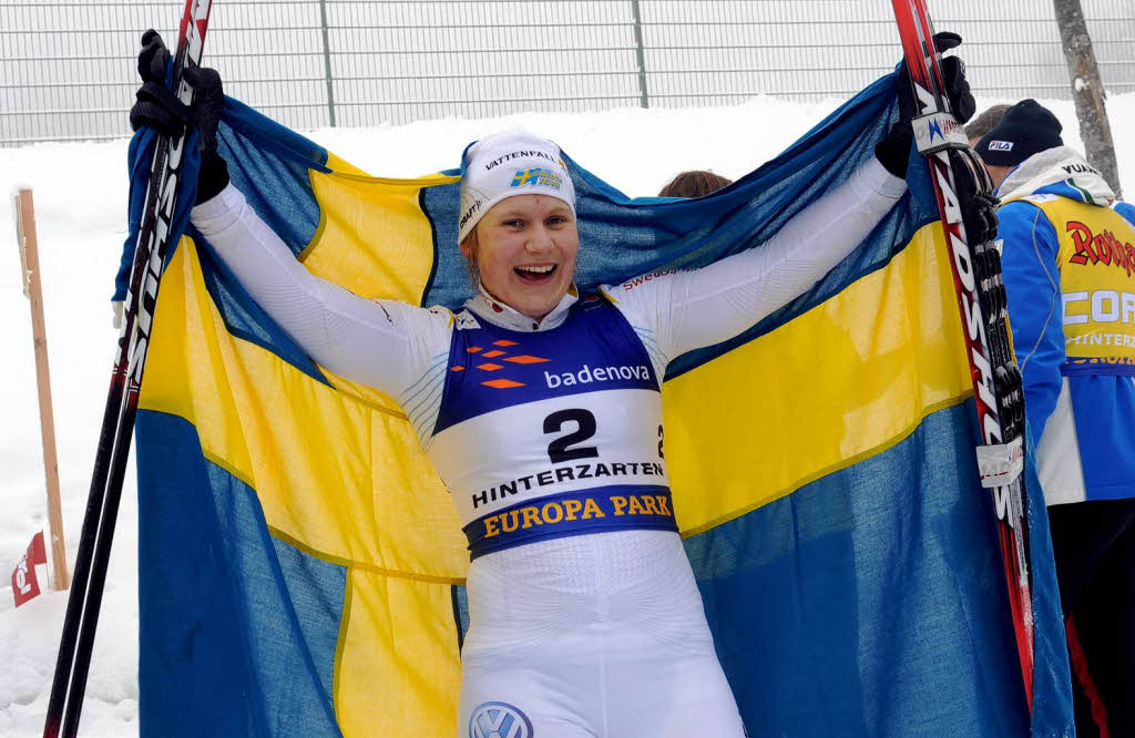 Im Langlauf-Sprint ber 1,3 Kilometer wurde die Schwedin Hanna Brodin am Montag ihrer Favoritenrolle gerecht.