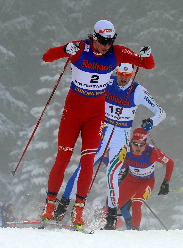 Bei den Mnnern setzte sich Tomas Nordhug aus Norwegen im Sprint durch. Der jngere Bruder von 50-Kilometer-Weltmeister Petter Nordhug verwies seinen Landsmann Paal Goldberg und den Italiener Federico Pellegrino auf die weiteren Medaillenrnge.