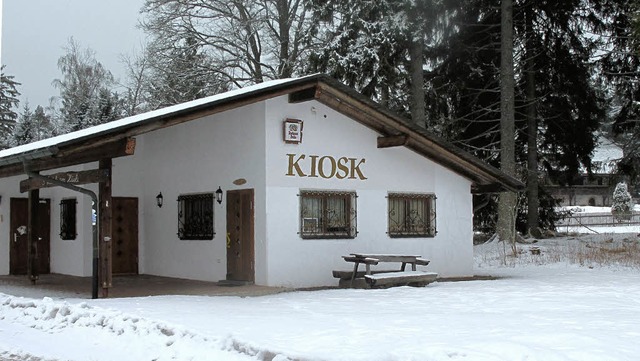 Noch befindet sich der Kiosk am Heimat...euen Pchter Anfang April vorgesehen.   | Foto: Wilfried Dieckmann