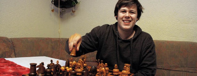 Der 18-jhrige Gymnasiast Andreas Heimann ist im Schach Internationaler Meister.  | Foto: Christoph Spangenberg