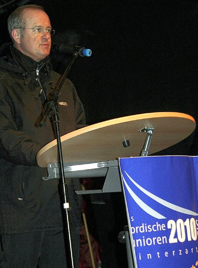 FIS-Sportdirektor Ulrich Wehling erff... Nordische Junioren-Weltmeisterschaft.  | Foto: Dieter Maurer