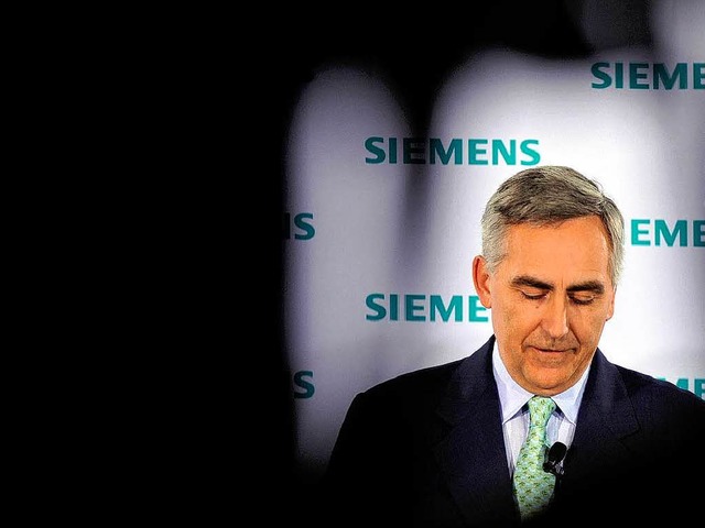 Der Siemens-Vorstandsvorsitzende Peter Lscher.  | Foto: dpa