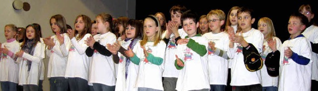 Beim Dorfabend  begeisterten die  Kind...ores der  Rappolsteiner  Grundschule.   | Foto: Ingeborg Grziwa