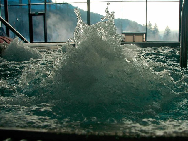 37 Grad hat&#8217;s im Whirlpool des Radonbades  | Foto: Kathrin Blum