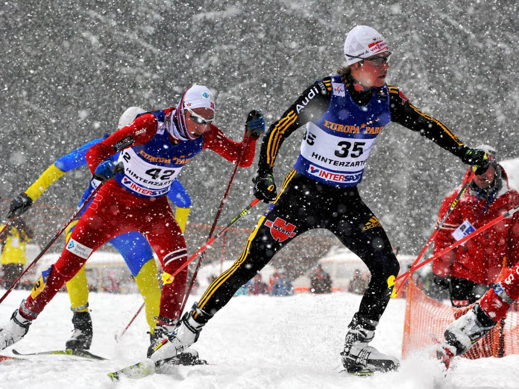 10  Kilometer der  Nordischen Kombinierer: Fabian Riessle von der Skizunft Breitnau kam auf Platz 8.