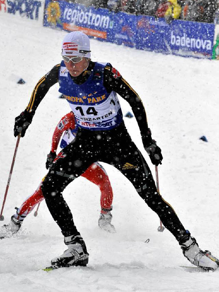 10  Kilometer der  Nordischen Kombinierer:  Johannes Rydzek lief auf Platz 4.