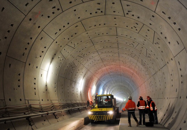 Einziges Zugestndnis der Bahn bei den...ein durch den Katzenbergtunnel fahren.  | Foto: dpa