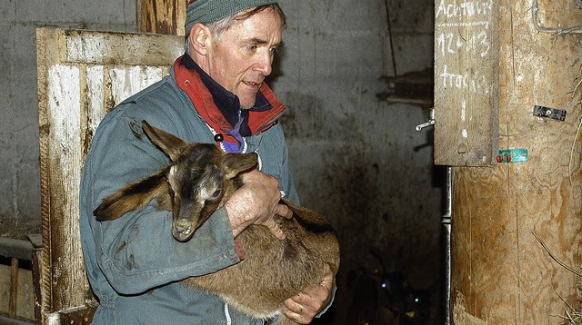 Machen leckeren Kse: Heinrich Till und Ziege   | Foto: Sebastian Barthmes