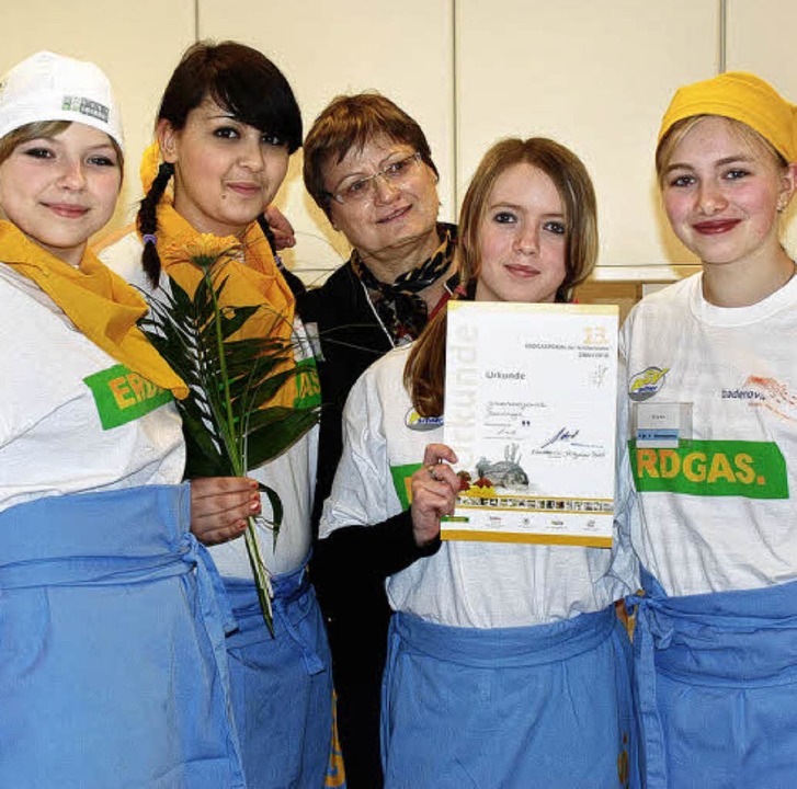 Das Bahlinger Kochteam, im Bild mit Le...r den Sprung ins Regionalfinale nicht.  | Foto: Sylke Stehle