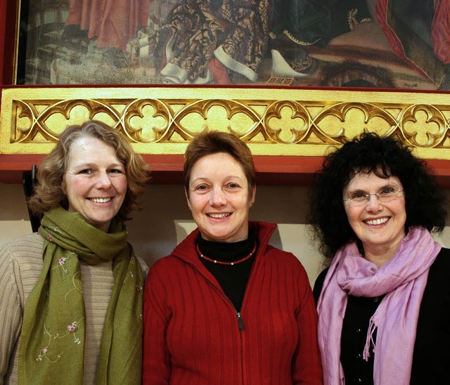 Susanne Lindinger, Simone Burster, Eva...r &#8222;Kraft zu neuem Leben&#8220;.   | Foto: Friederike Marx