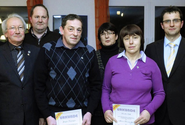 Verbundenheit im Reitverein Ottenheim ...sta Roth und Vorsitzender Bernd Hamm.   | Foto: W. knstle