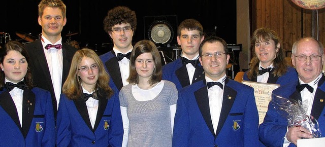 Beim Musikverein Efringen-Kirchen wrd...Krebs, der seit 1959  aktiv dabei ist.  | Foto: Bode