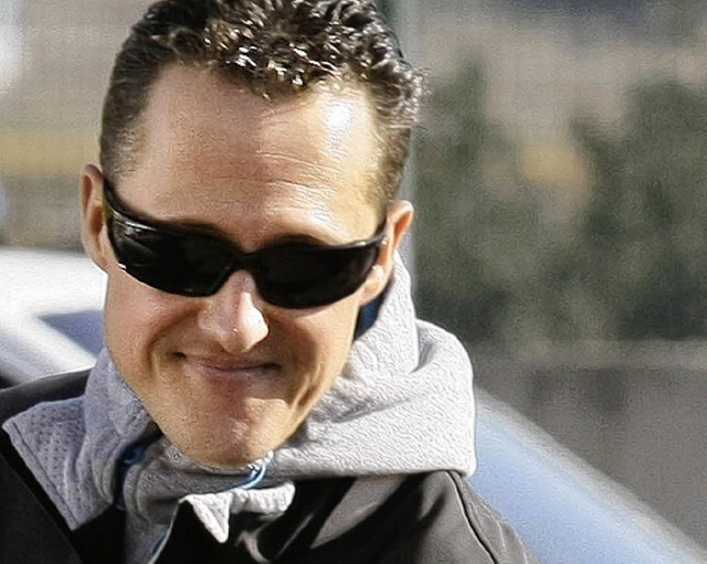 Gut gelaunt: Michael Schumacher in Valencia  | Foto: afp