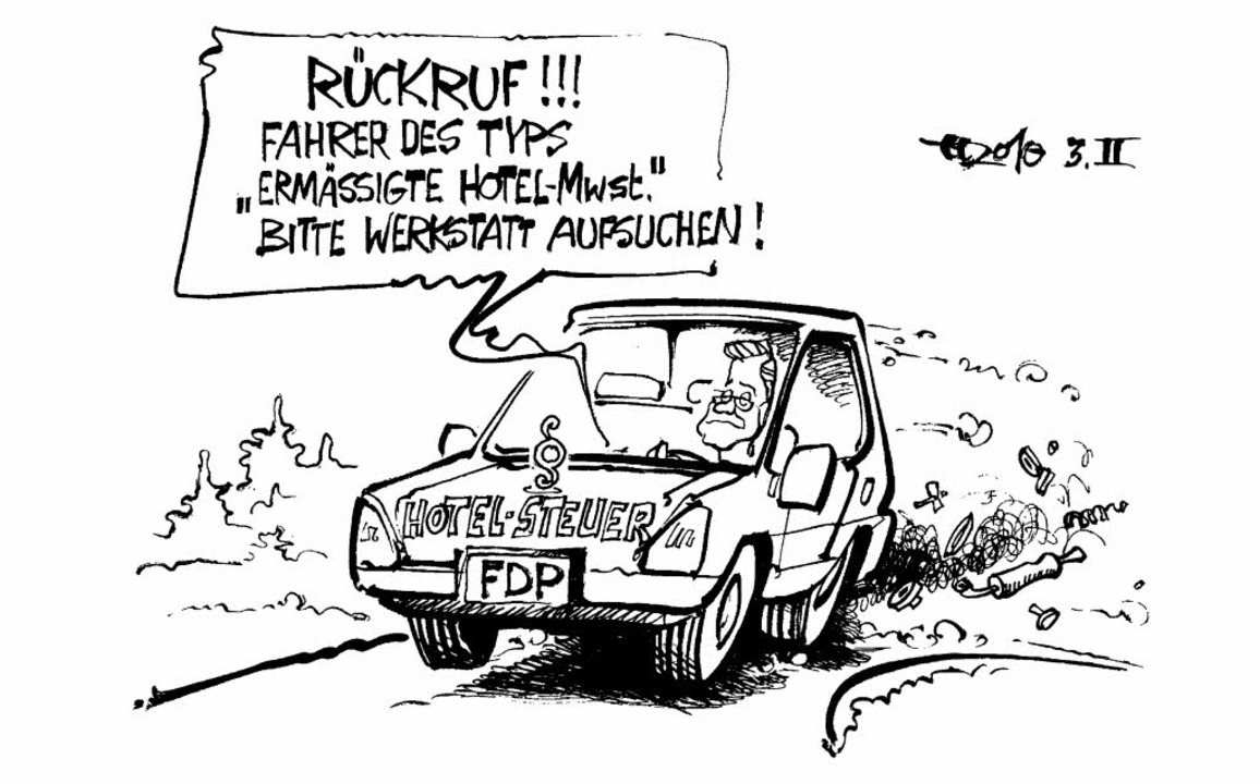 Noch’n Toyota? Karikaturen Badische Zeitung