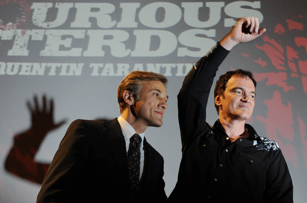 Die „Basterds“ sind da: Regisseur Quentin Tarantino (links) und Christoph Waltz