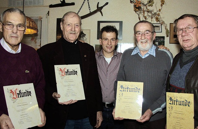 Der Schferhundeverein Ettenheim  hat ...Santo und Rolf Kuhn (beide 40 Jahre).   | Foto: Sandra Decoux-Kone