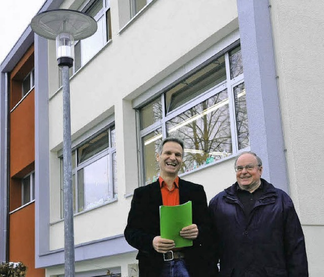 berbringer  guter Nachrichten:  Rekto...  am Schulzentrum  genehmigt  hat.      | Foto: Bergmann