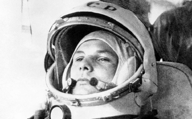 Auch Juri Gagarins Flug in den Kosmos ...a der Schweizerischen Geschichtstage.   | Foto: AFP