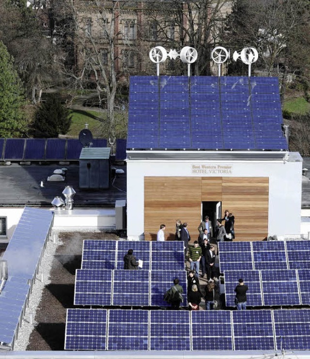 Der Energiegarten auf dem Dach des Hotels Victoria   | Foto: ingo schneider