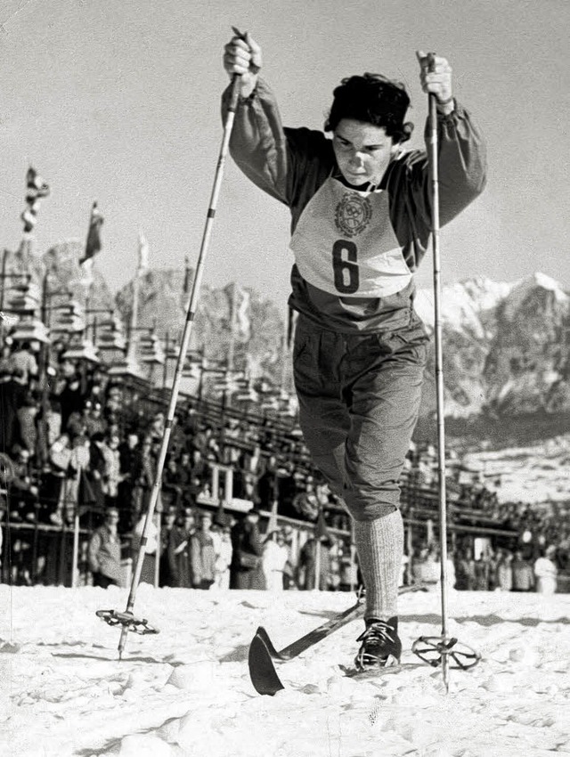 Die Langluferin beim Zehn-Kilometer-Lauf 1956.   | Foto: privat/philipp