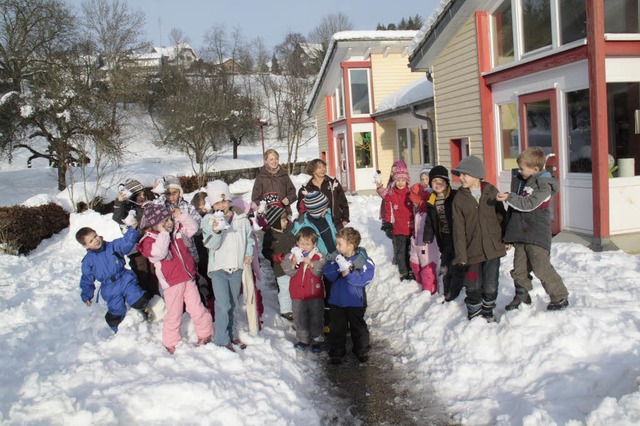 Bis zum Jahr 2012 wird  mehr Personal ... Gruppe aus dem Kindergarten hlingen.  | Foto: Wilfried Dieckmann