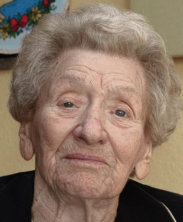 Luise Mller feierte ihren 104. Geburtstag.   | Foto: U. Hiller
