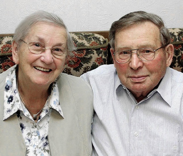 Elisabeth und Franz Enderle sind  60 Jahre verheiratet.   | Foto: Ulrike Hiller