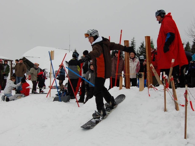 Snowoboarder  in Aktion.  | Foto: Christian Ringwald